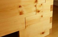 Detail der Holzverbindung - ein Meisterstück